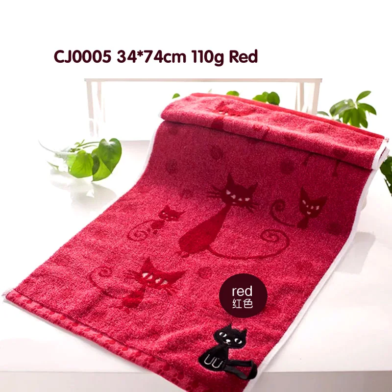 10 шт./партия, Хлопковое полотенце, отшелушивающее косметическое полотенце для душа, полотенце для душа - Цвет: CJ0005 Red