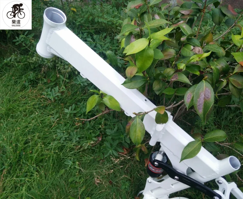 Excellent Kaloss  26*17  165mm travel  foldable  alloy bicycle  frame  full suspension   mountain  bike frame 4