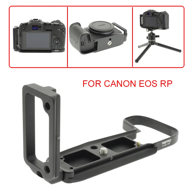 

PEIPRO L Type Bracket Quick Release for Canon EOS RP EOSRP Camera Vertical Tripod Monopod Plate Grip Handle Ball Head L-Shaped