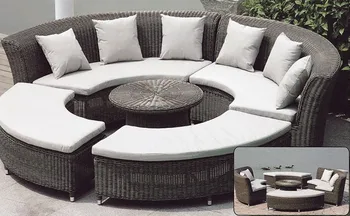 

Trade Assurance Hot sale luxury high 5 pcs round shape portable sofa bed