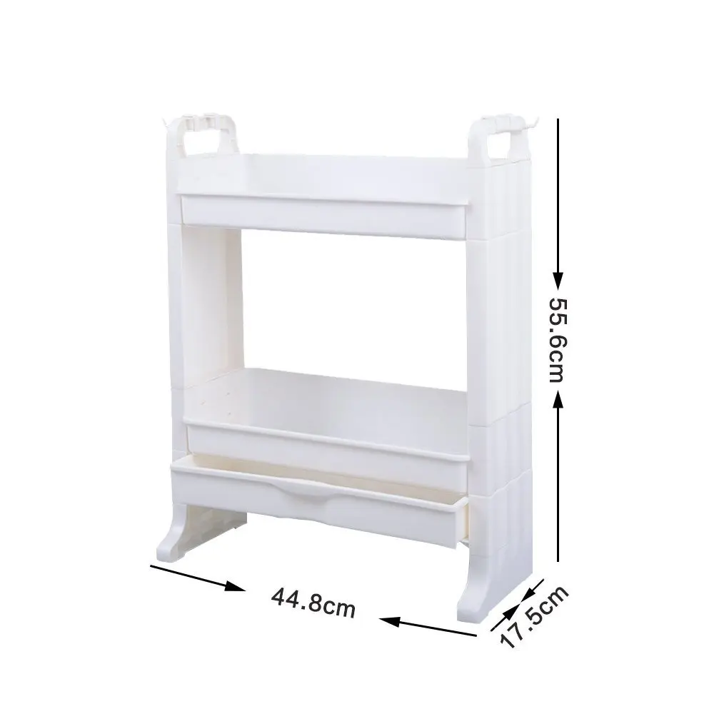  2 Layers Cosmetic Organizer Makeup Display Rack Desktop Storage Rack Makeup Display Holder Bedroom  - 32955567982