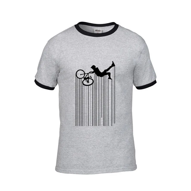 Горный велосипед Винтаж MTB Distressed дизайн футболки хлопковые с коротким рукавом