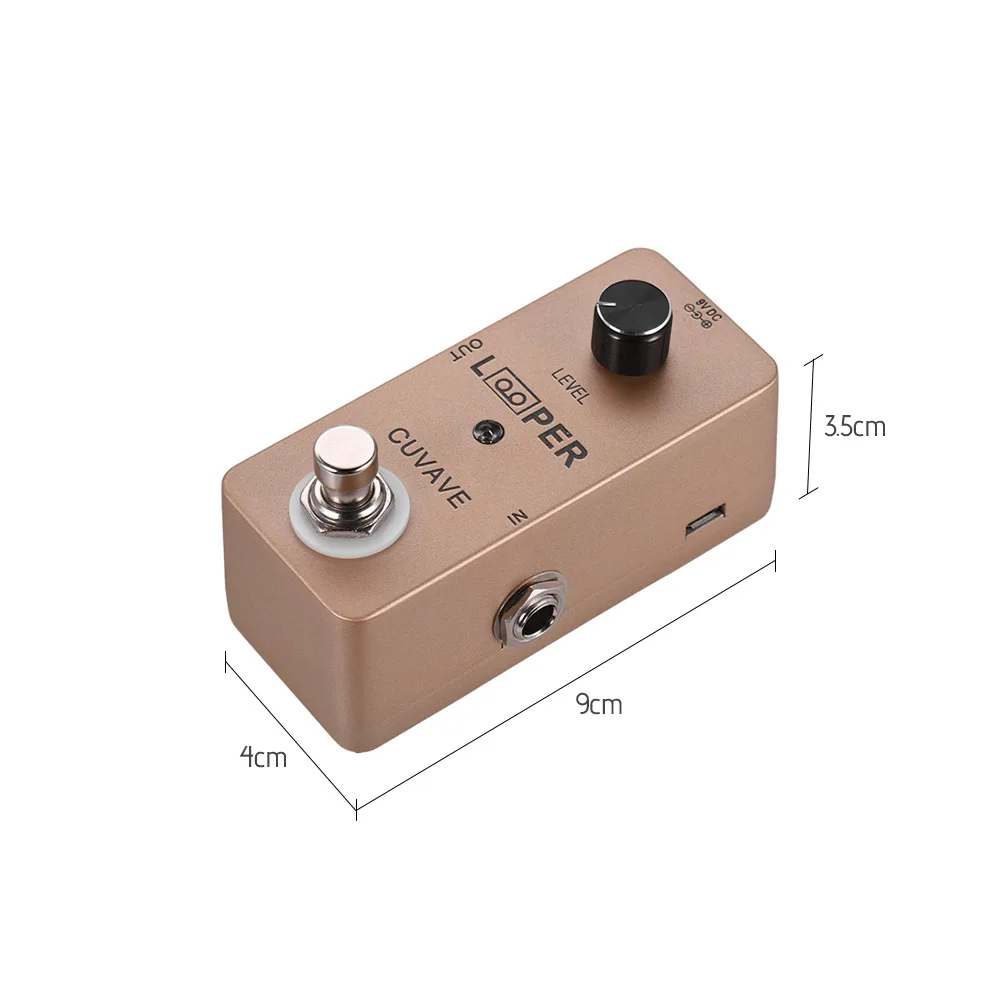 Мини педаль для гитары Looper петля Макс. 5 минут записи неограниченное время