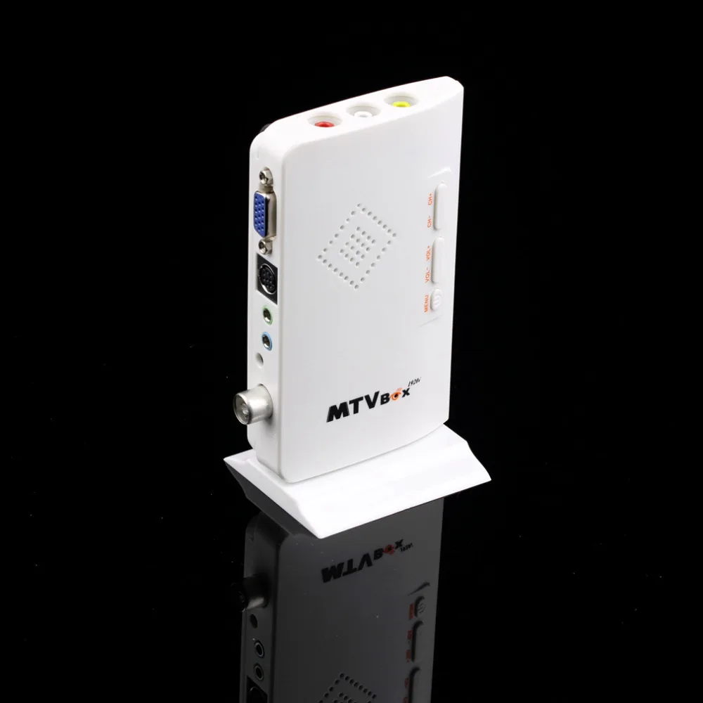 5 шт./лот HD ТВ Box ЖК дисплей VGA/AV внешний комплект Топ коробка/аналоговый тюнер CRT