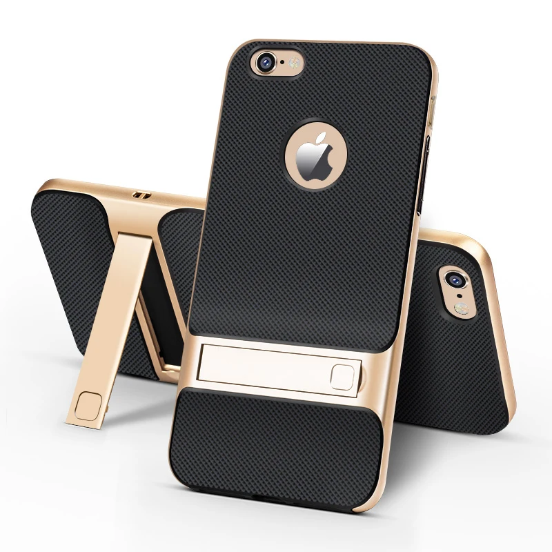 Чехол для Телефона iphone 6 s plus Hybric PC + TPU Armor Kick Stand Ультратонкий Роскошный чехол Plus