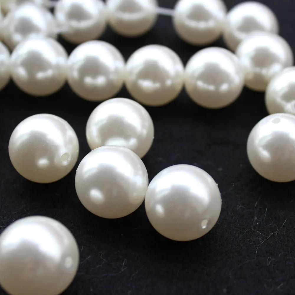 100pcs large Chunky faux Pearl pearlized Beads 20mm White Beads Gumball