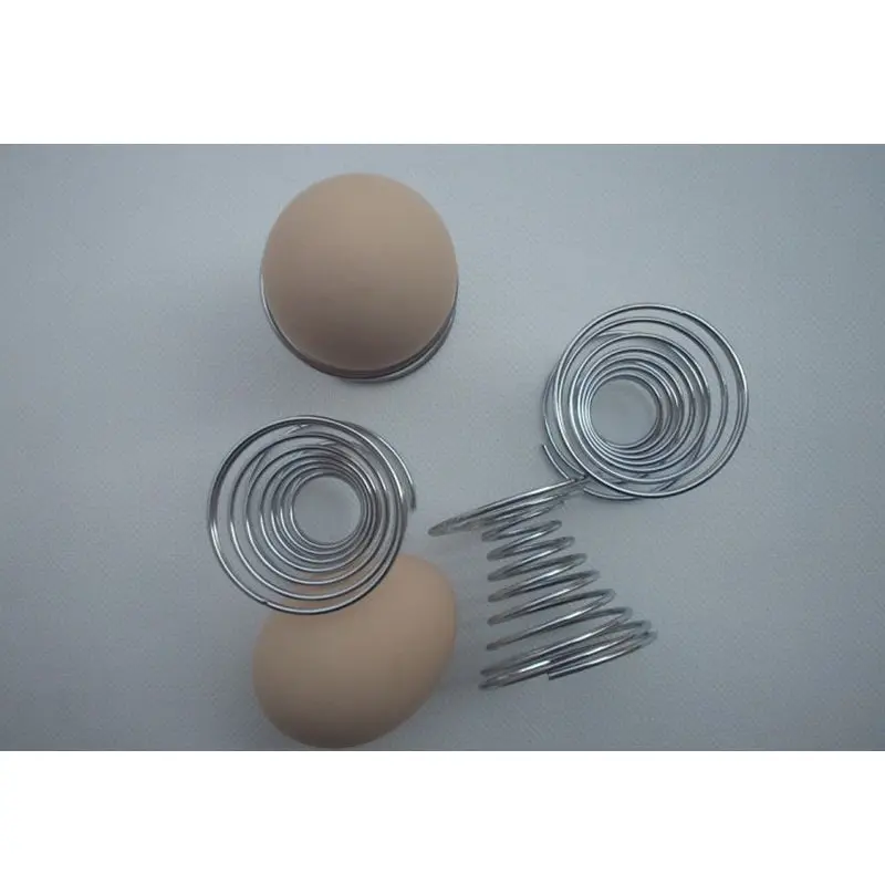 Горячая Stainelss стальная пружинная проволока лоток Подставка для яйца вареные яйца держатель Подставка для хранения