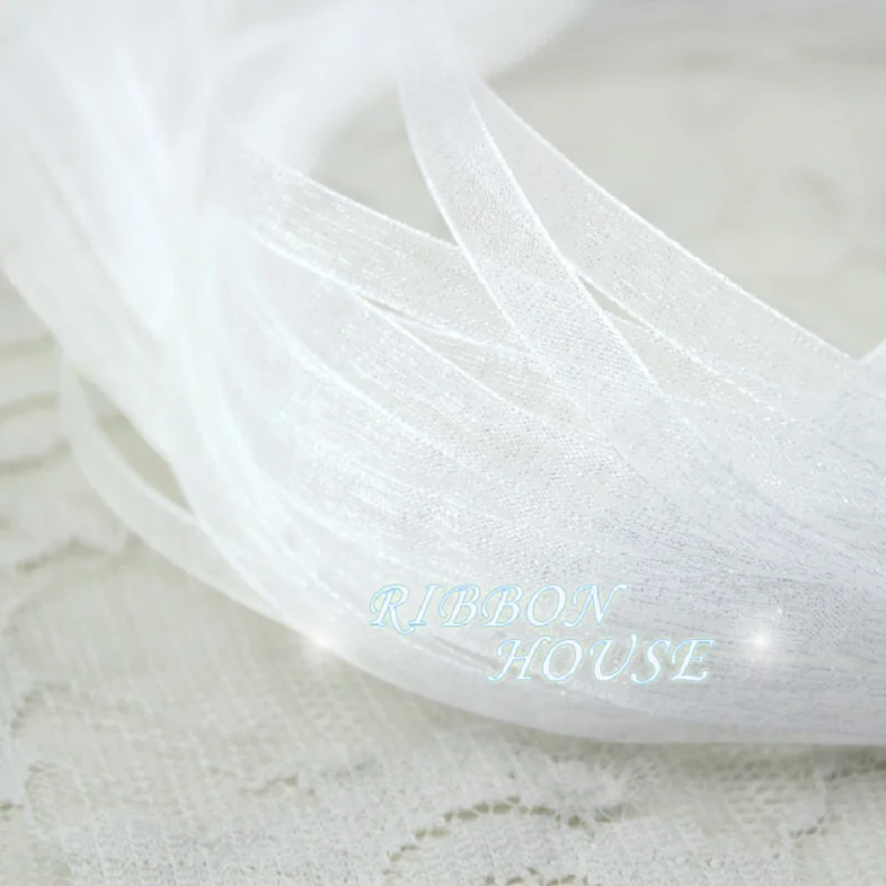 1/4''(6mm) Organza Ribbon gift wrapping Christmas ribbons (40 meters/lot) ribbon decoration ribbon supplies wrapping ribbon sewing ribbon christmas ribbon organza ribbon