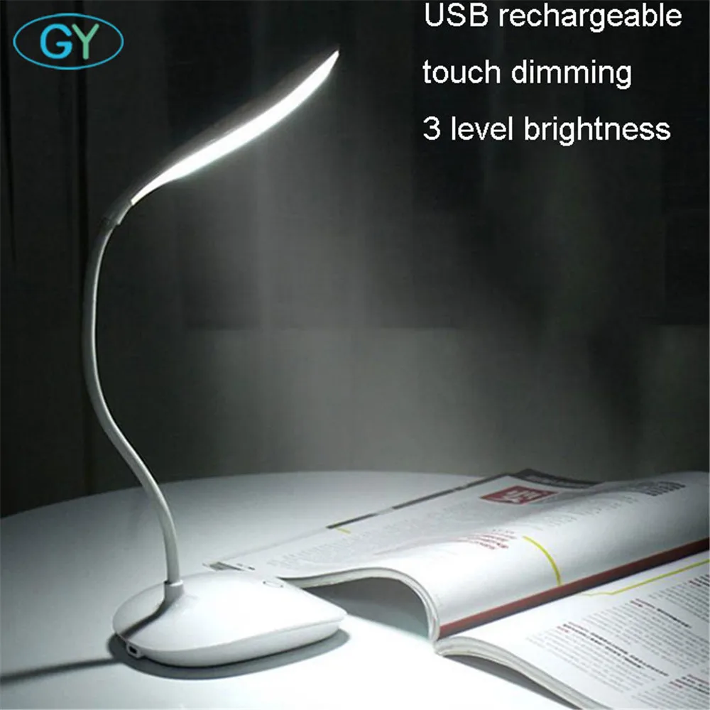 

LED Desk Lamp Foldable Dimmable Touch Table Lamp DC5V USB rechargeable table Light 5000K night light touch dimming portable lamp