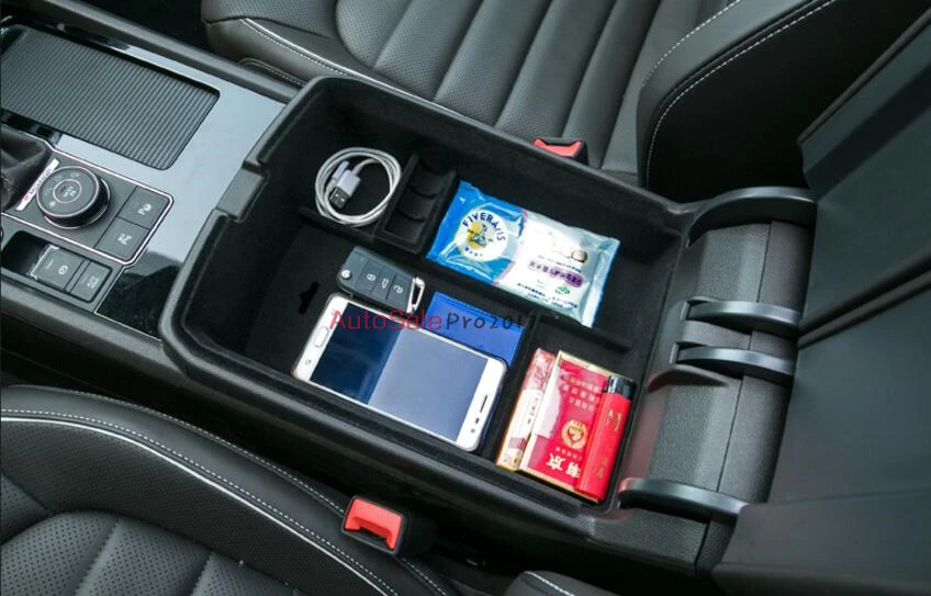 Пластиковая Внутренняя деталь 1 комплект для Volkswagen VW Atlas Teramont 2017 2018|car armrest storage
