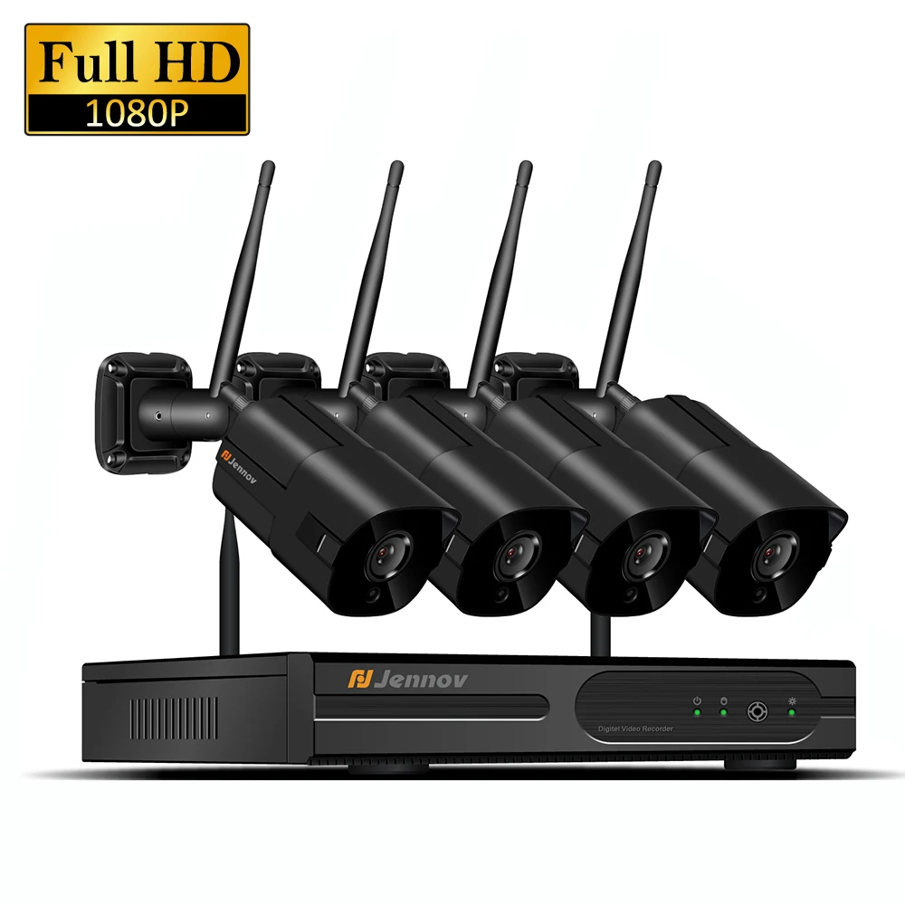 1080P 2MP Home Wireless Security CCTV IP Camera System With NVR Wifi Video Outdoor Surveillance Kits Wi-fi Camera With 4CH NVR 1080P 2MP Home Wireless Security CCTV IP Camera System With NVR Wifi Video Outdoor Surveillance Kits Wi-fi Camera With 4CH NVR