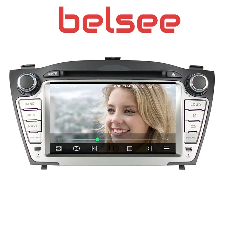 Belsee для Hyundai IX35 Tucson Android 8 Автомобильный Радио dvd плеер Стерео GPS головное