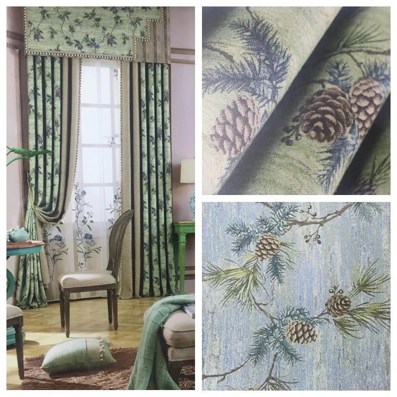 

European designer private custom villa palace living room decorative fabric fabric curtain fabric furniture sofa fabric cushion