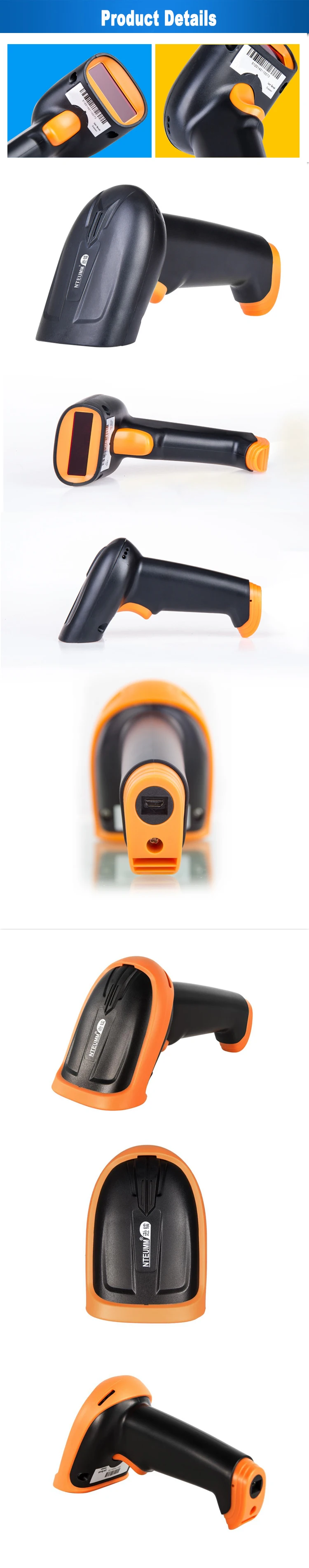 Leitor de Código de Barras Scanner de Código de Barras sem Fio Scanner a Laser com Receptor Usb para Windows Alta Qualidade Barcode - Mac Nt-s2 1d 2.4g 9 Fio 2.4G Barcode Scanner A Laser com