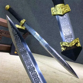 

Nice Strong Chinese KungFu Battle Jian Sword Sharp 1095 High Manganese Steel Blade