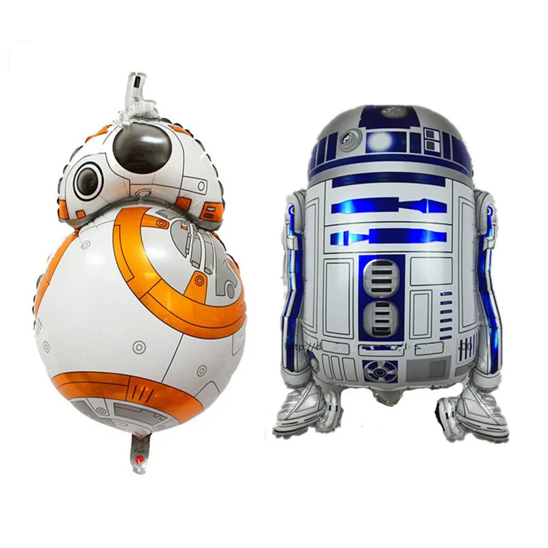 

2pcs Star Wars Robot Children Foil Balloons Birthday Party Venue Decoration Wedding Decoration Balls Kids Favor Toys