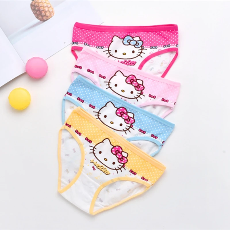 4pcs/Lot Minnie Mouse Girls Briefs Panties Female Child Modal