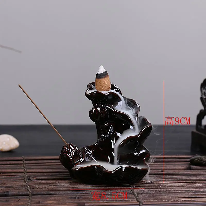 

Creative Home Decor sandalwood incense/tower stream incense Double use Censer Backflow Incense Burner Home/Office Art Decoration