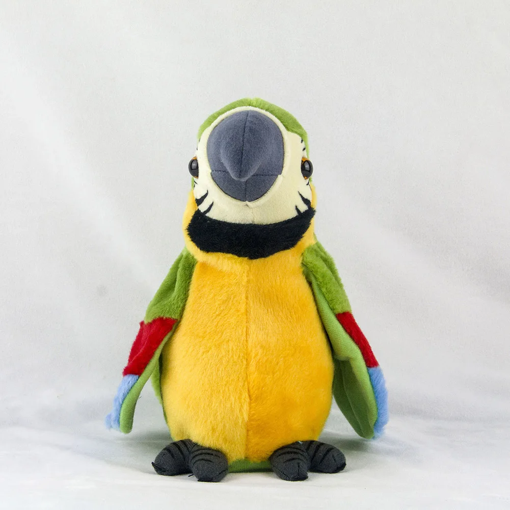 26 см Электрический плюшевые Имитация попугая игрушка "Пальма Макао" Милый Попугай куклы, детский подарок S7JN - Цвет: Зеленый