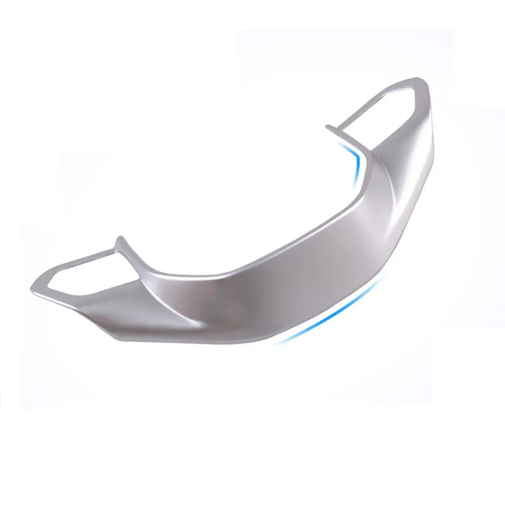 Cromo mate ABS coche Interior de la cubierta de la rueda del volante del ajuste para Peugeot 3008 GT 5008, 2017-2018, Interior del coche piezas Cromo mate ABS coche Interior de la cubierta de la rueda del volante del ajuste para Peugeot 3008 GT 5008, 2017-2018, Interior del coche piezas