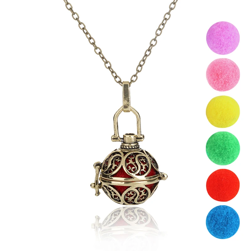 

Dainty Simple Personality Aromatherapy Diffuser Necklace Pendant Elegant Charming Woman Essential Oils Diffuser Necklace