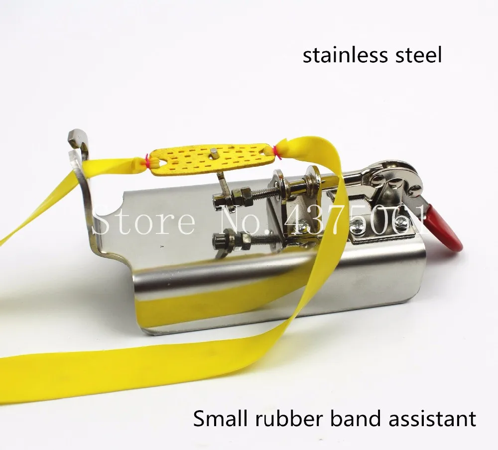 

Slingshot Rubber Band Tied Assistant Stainless Steel Durable Tactical Hunting Shooting Catapult Helper with Ciseaux Crystal line