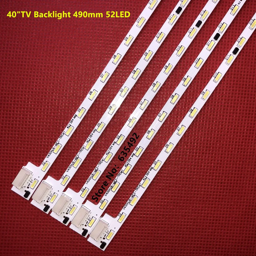 49 мм 52 лампы для LC-40IP800 40E62 LCD-40V3A M00078 N31A51P0A N31A51POA V400HJ6-LE8 светодиодный бар светильник