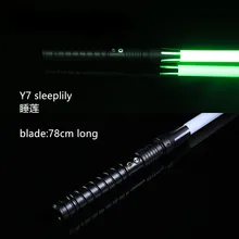 Металлический световой меч Yanqing для светового меча, Одноцветный светодиод, лезвие: 78 см в длину, Y7 sleeplily