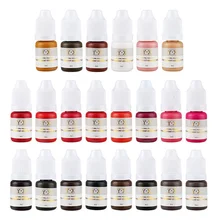 22 цвета Полупостоянный макияж бровей чернила губы глаз линия татуировки цвет пигмент для микроблейдинга бровей татуировки боди-арт цветные чернила