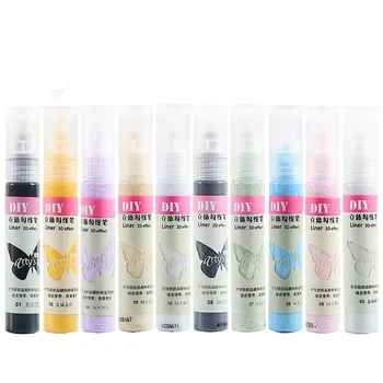 

Diy stereo paint line drawing pen / wood / glass / metal textile painting line drawing pen / hand-painted clothes paint
