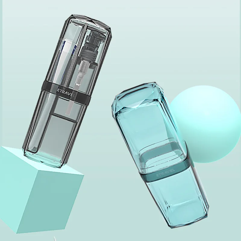 

Travel Rinse Cup Wash bag Portable Travel Toiletries Travel Package Bottling and Bagging Stainless steel toothbrush cup