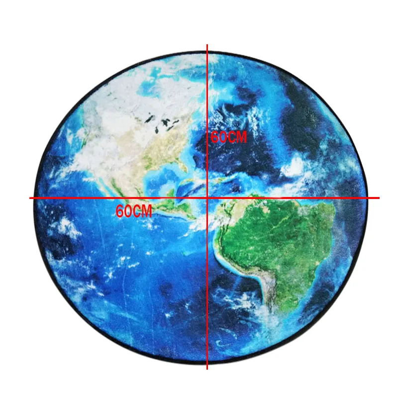 Lovrпутешествия земной круглый ковер для гостиной/комнаты коврики с принтом Луны для детей мальчик спальня стул круглый коврик для ванной домашний коврик предметы