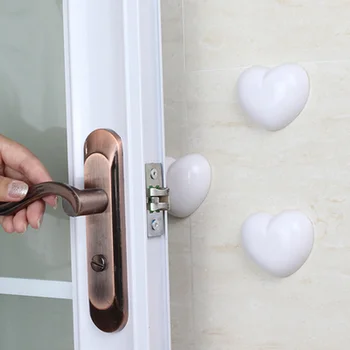 

5pcs Door Stopper wall protector door handle bumper Rubber thickening door lock protective wall anti-collision silencer pad