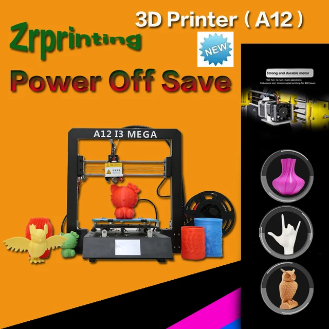Extraordinary Offers 3D Printer 2019 New pattern A12 I3 High-precision Giant Printer Metal frame fittings Rapid assembly 3d Drucker Kits Filament
