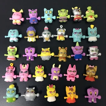 

100pcs/lot cool style monster mixed pvc cartoon toy can be as bracelet