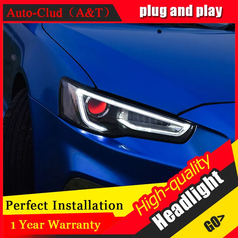 

Auto Clud Car Styling For Mitsubishi Lancer EX headlight For Lancer EX head lamp led front Bi-Xenon Lens Double Beam HID KIT