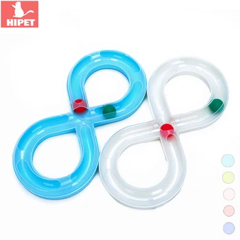 

HIPET Funny Pet Cat Track Toys Turntable Ball Plastics Non-slip Puzzle Interactive Exercise Training Tunnel For Small Cats Toys