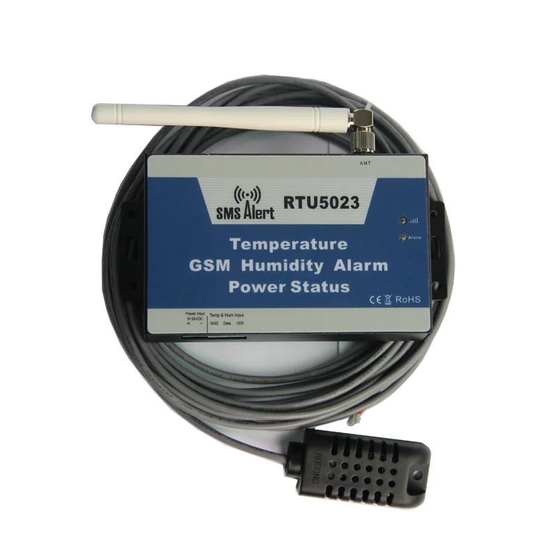 RTU5023 GSM Temperature Humidity Environment Alarm SMS Alert Remote Monitoring DC Power Timer Report APP Control With Sensor
