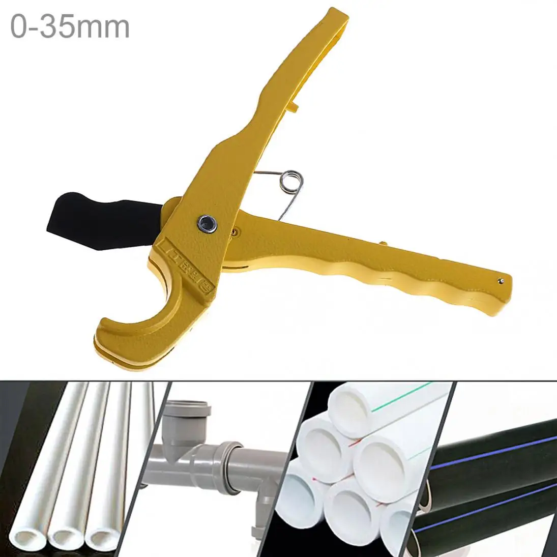 

8 Inch Aluminum Alloy Scissors PVC / PPR Tube Cutter Scissors with Fixed Bracket for Plastic Pipe / Other Material Cutting
