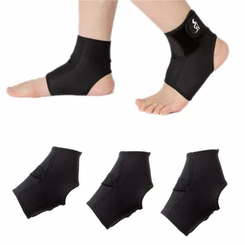 Nieuwe Outdoor Sport Verstelbare Voet Enkel Ondersteuning Elastische Brace Guard Enkel Protector Voetbal Basketbal Apparatuur