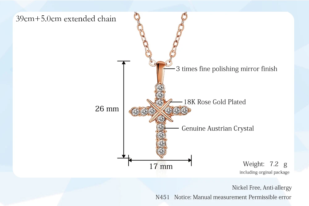 ZHOUYANG ожерелье с крестом, розовое золото, ожерелье с подвеской, CZ ювелирные изделия для женщин и мужчин, вечерние, ZYN451