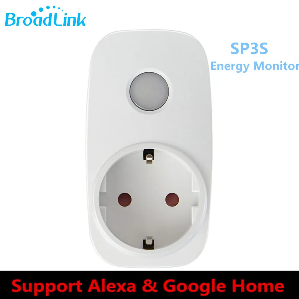Broadlink Sp3s энергии двигателя smart remote разъем совместимый alexa google домашний мини-умная розетка wifi Пульт дистанционного управления для ios и android