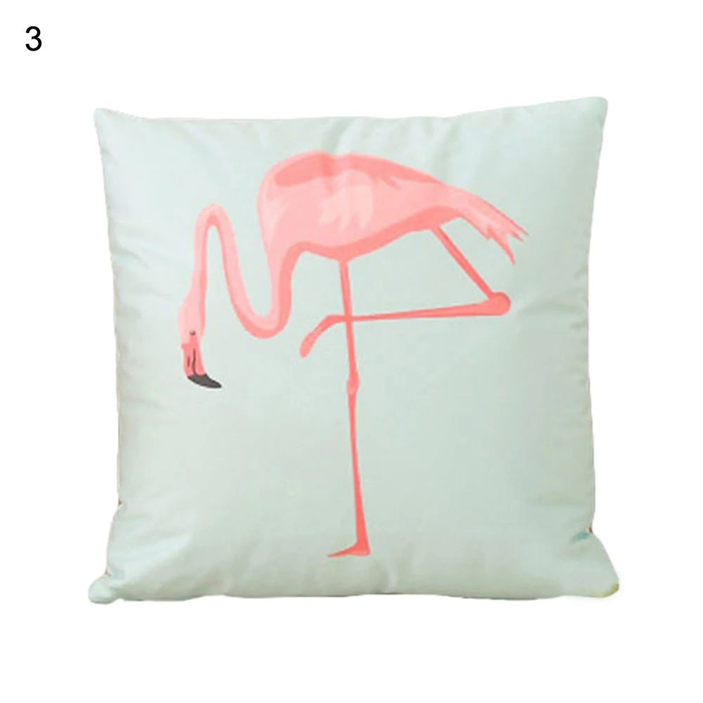 18 дюймов Лето Фламинго Чехлы бросок наволочка диван-кровать домашний декор квадратные подушки Обложка Мода - Цвет: 3