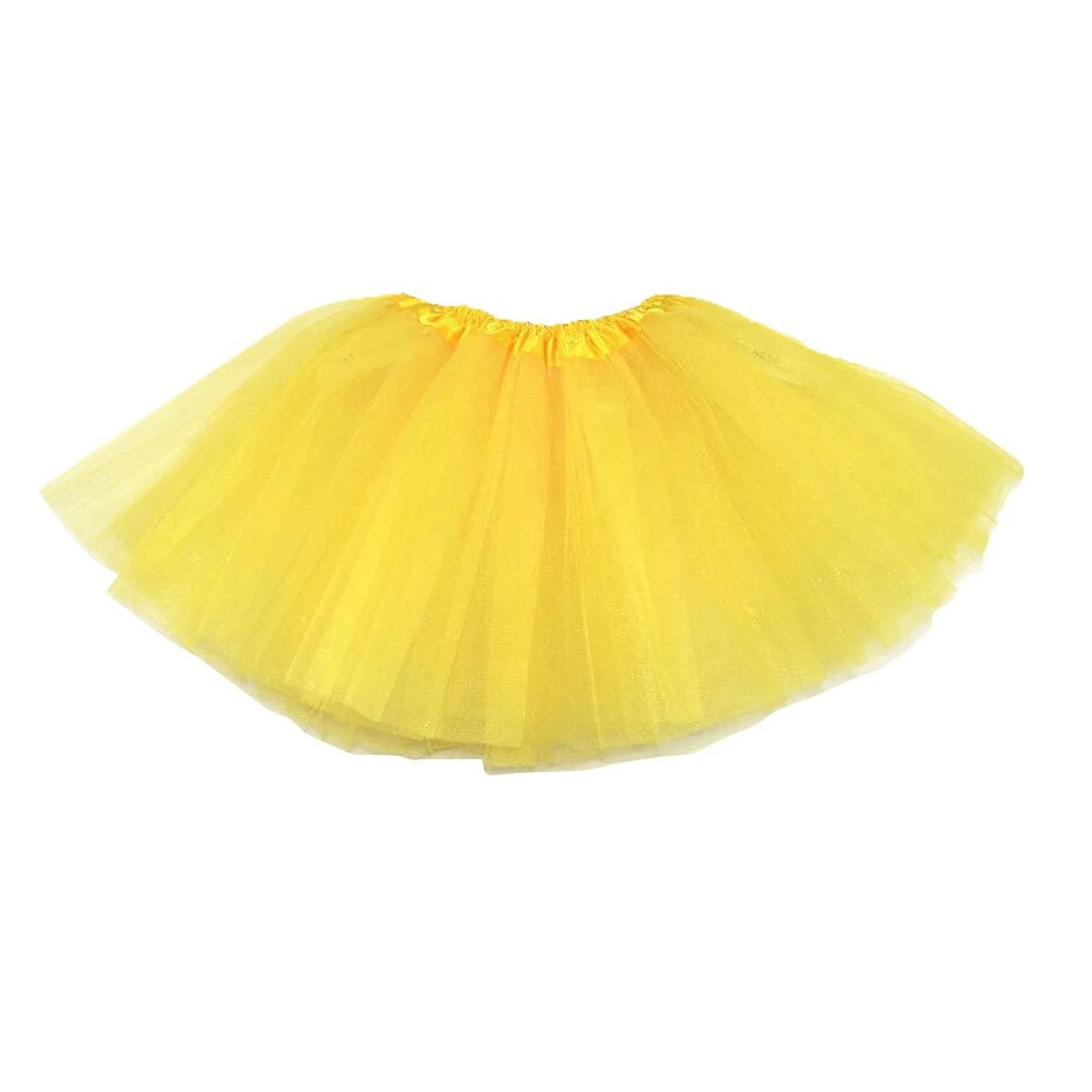 

Kids Girls Modern Ballet Dressing Fairy Tutu Skirt Yellow