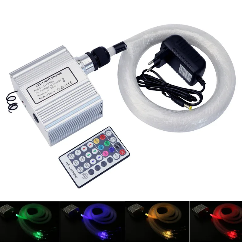 DIY RGB LED Twinkle fiber optic light 0.75mm*200pcs*4 optical fiber+