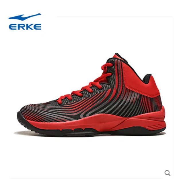 

Erke men's high basketball shoes new foot care men's warm wear non-slip sports training sports shoes