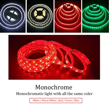 

5050 5M 12V LED Strip light 5050 WarmWhite/White/RGB 60LEDs/m Flexible Waterproof LED Light Ribbon Tape Home Decoration Lamp