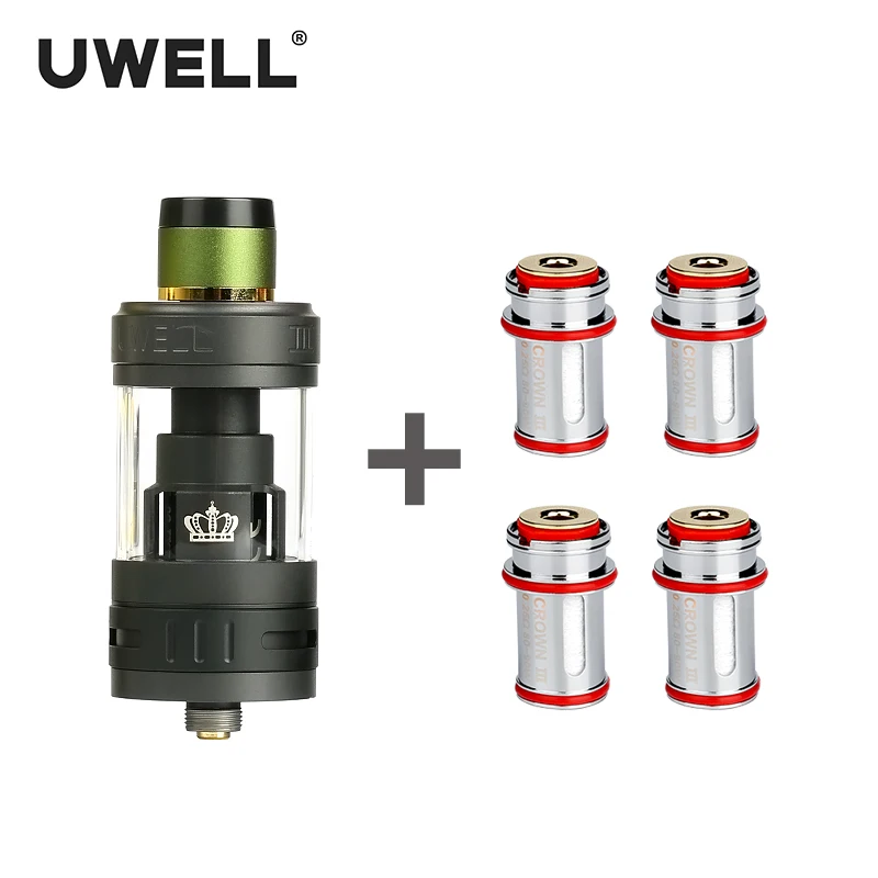 

UWELL CROWN 3 Tank 5ml & CROWN 3 Coil 0.25/0.4/0.5 ohm Atomizer 510 Thread Electronic Cigarette Sub ohm Tank Vaping