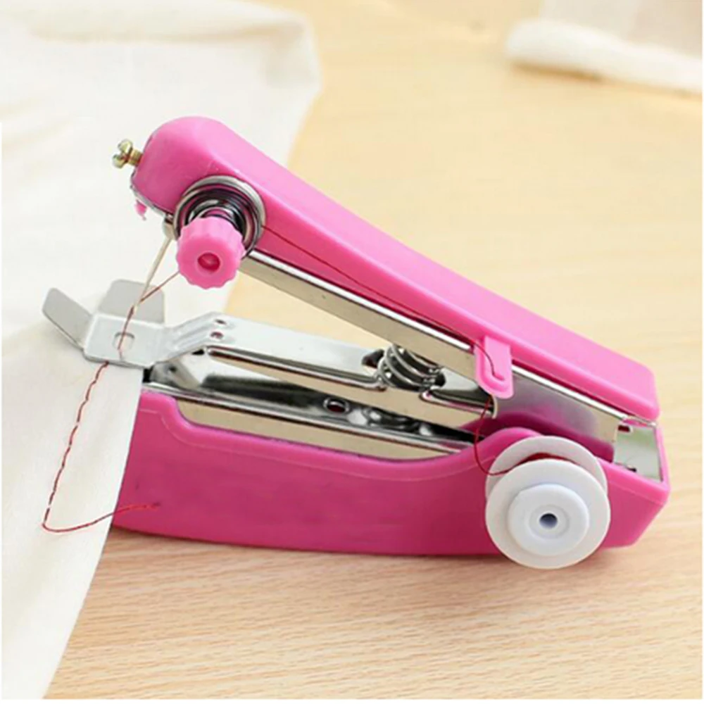 

Portable Mini Manual Sewing Machine Simple Operation Sewing Tools Sewing Clothes Fabric Handy Needlework Tool Household