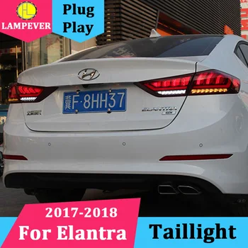 

Car Taillight For Hyundai Elantra 2017 2018 Taillights New elantra LED Tail Lamp Rear Lamp Running Turn Signal light Back light